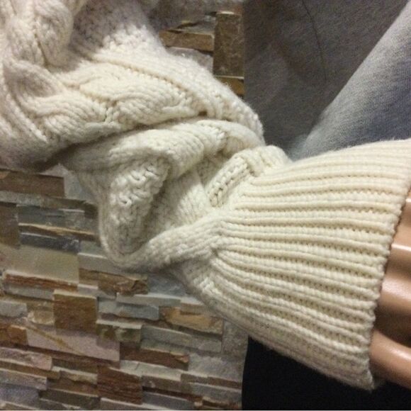 3:1 PHILLIP LIM French Terry Cable Sweatshirt - Picture 5 of 9